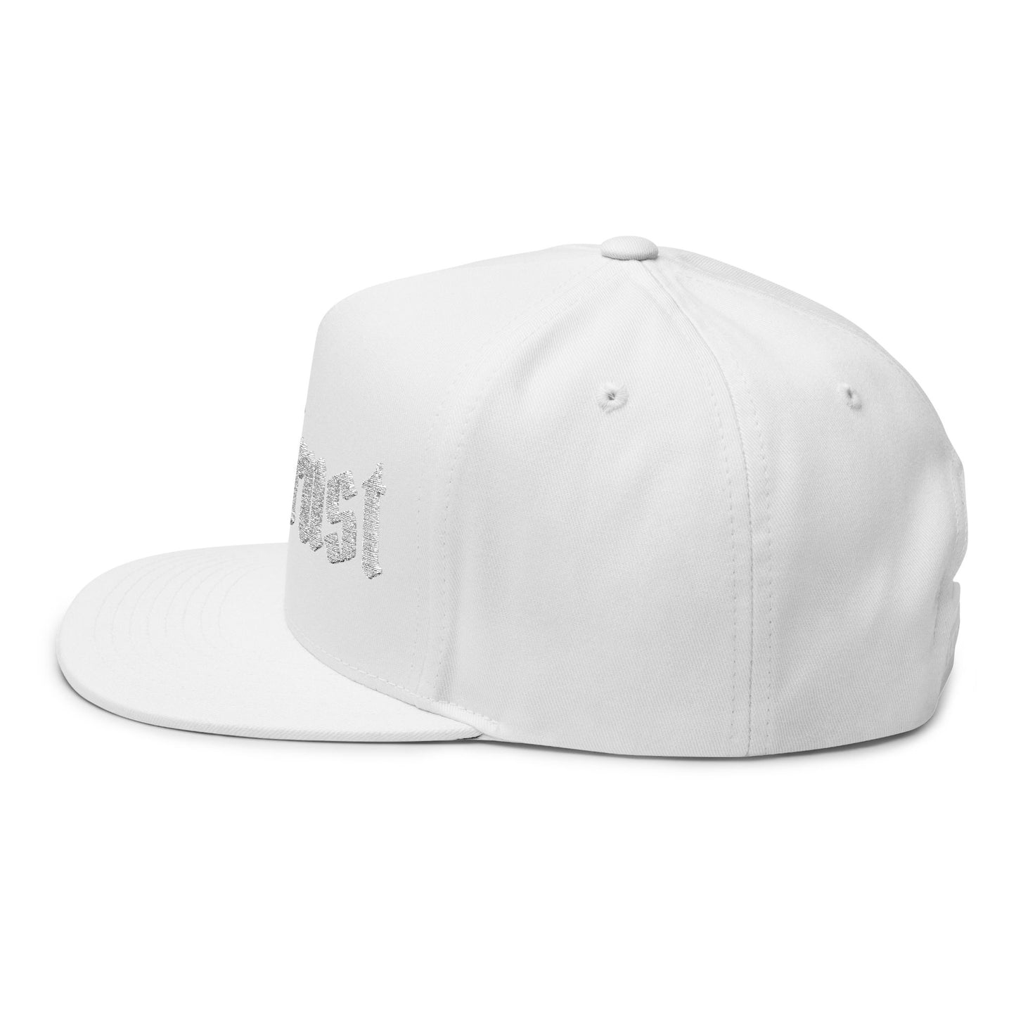 No Trust Embroidered Flat Bill Cap
