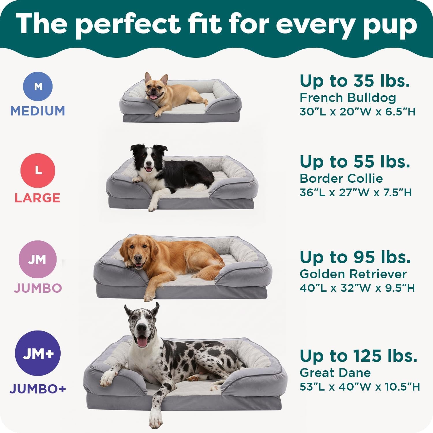 The Ultimate Canine Cloud: 's Fancy Foam Fortress for Fluffy Giants - Now with Bolsters for Extra Snooze Support and a Washable Cover for Those "Oops" Moments!