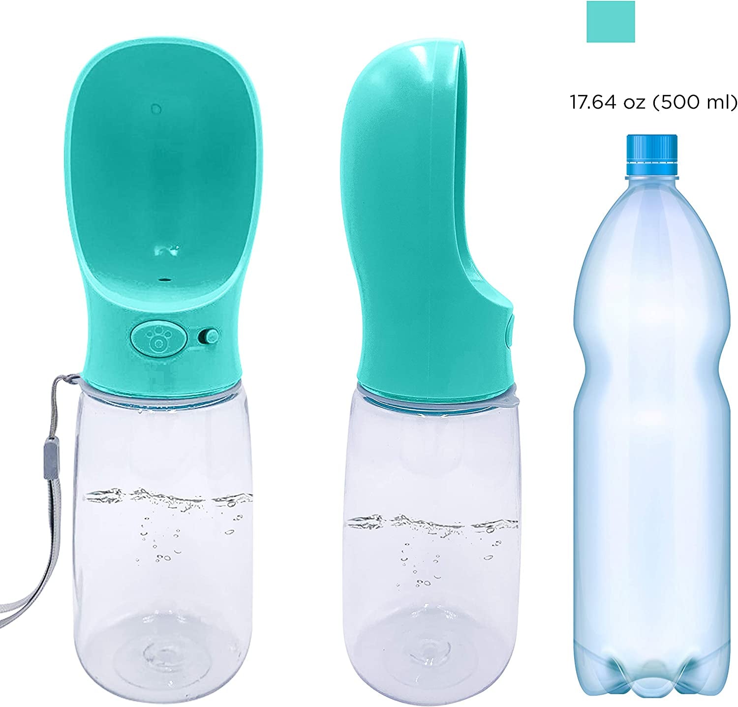 Thirsty Pup's Portable Puddle: The 19 Oz Adventure Sipper for Dogs Who Love to Hike and Hydrate!