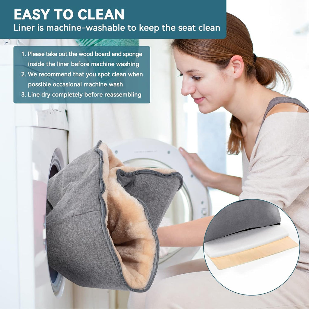 Small Dog Car Seat, Pet Travel Car Booster Seat with Safety Belt, Washable Double-Sided Cushion and Storage Pocket for Small Pet (Small, Light Grey)